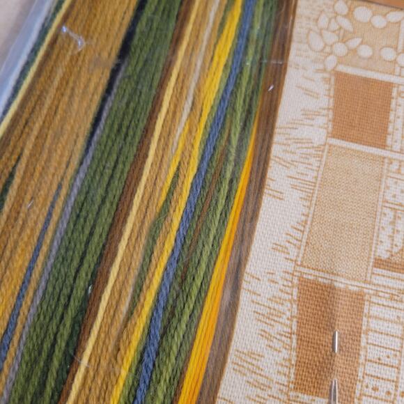 Sunset Stitchery "Country Home" Needlepoint Kit 16x20 Frame Sealed 1976 Sealed - Picture 12 of 15